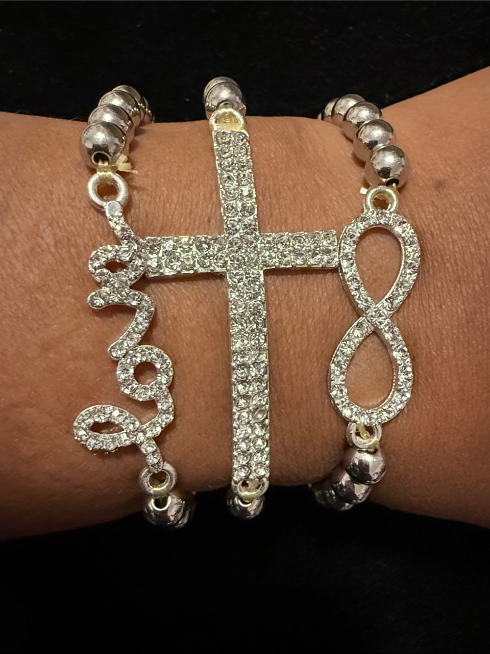 NWOT Cross, Script Love & Infinity Loop Charm Bracelet (Choose One) Last Ones!